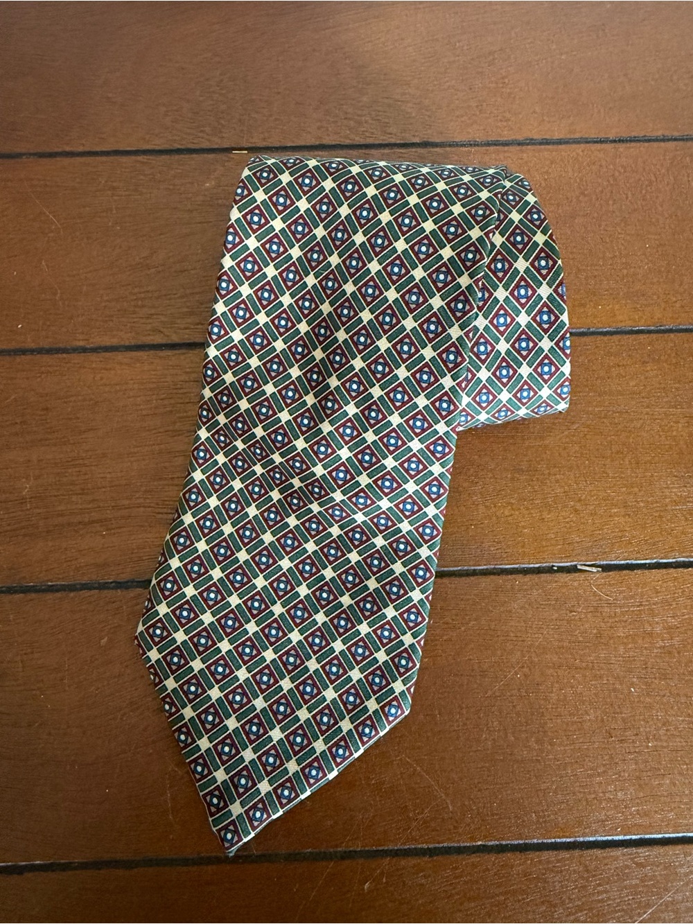 Christian Dior Monsieur Le Connaisseur Geometric Print Mens Tie